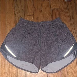 Gray hotty hot lululemon shorts